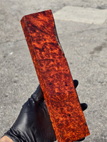 Stabilized Red Amboyna Burl 25F (1.7 - 1.6 x 2.4 x 11)
