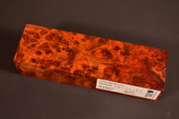 Stabilized Red Amboyna Burl 2 (1.75 x 1.3 x 5.7)