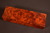 Stabilized Red Amboyna Burl 9 (1.75 x 1.2 x 5.6)