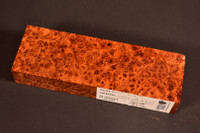 Stabilized Red Amboyna Burl 15 (1.75 x .9 x 5.25)