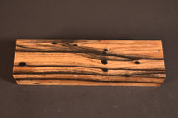 Stabilized Black and White Ebony 7 (1.6 x 1 x 5.9)