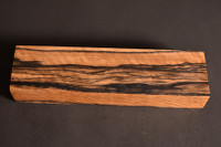 Stabilized Curly Black and White Ebony 14 (1.65 x 1 x 6.2)