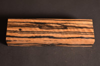 Stabilized Curly Black and White Ebony 15 (1.65 x 1 x 5.75)