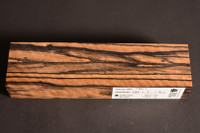 Stabilized Curly Black and White Ebony 19 (1.65 x 1 x 6.2)