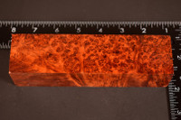 Stabilized Red Amboyna Burl 19 (1.75 x 1.38 x 6.5)