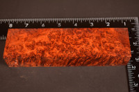 Stabilized Red Amboyna Burl 22 (1.75 x 1.4 x 6.6)
