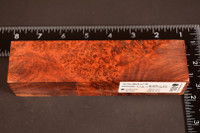 Stabilized Red Amboyna Burl 22 (1.75 x 1.4 x 6.6)