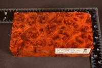 Stabilized Red Amboyna Burl 23 (2.88 x 1.7 x 5.6)