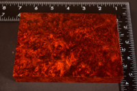Stabilized Red Amboyna Burl 27 (3.8 x 1 x 5.5)
