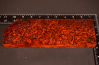 Stabilized Red Amboyna Burl 34 (2.9 x 1.2 x 9.35)