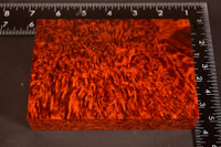 Stabilized Red Amboyna Burl 35 (3.75 x 1.1 x 5.5)