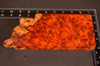 Stabilized Red Amboyna Burl 37 (3.65 x 1.2 x 6 - 9)