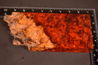 Stabilized Red Amboyna Burl 37 (3.65 x 1.2 x 6 - 9)