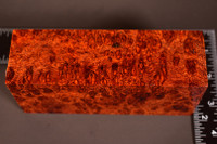 Stabilized Red Amboyna Burl 45 (1.75 x 2.45 x 5.5)