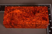 Stabilized Red Amboyna Burl 45 (1.75 x 2.45 x 5.5)