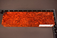 Stabilized Red Amboyna Burl 46 (2.55 x 1.35 x 9.4)