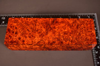 Stabilized Red Amboyna Burl 47 (2.5 x 1.75 x 7.4)