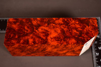 Stabilized Red Amboyna Burl 55 (2 x 2.5 x 6.15)