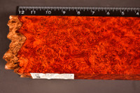 BEST Stabilized Red Amboyna Burl 58 (3.7 x 1.15 x 10.5)