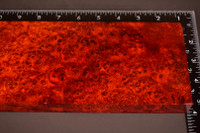 BEST Stabilized Red Amboyna Burl 59 (3.9 x 1.2 x 11.5 - 12.5)