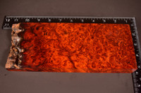 Stabilized Red Amboyna Burl 60 (3.8 x 1.2 x 9.75)