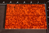 Stabilized Red Amboyna Burl Scales 6 (1.75 x .32 x 5.25)