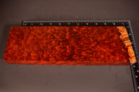 Stabilized Red Amboyna Burl 63 (3.65 x 1.2 x 11.5)