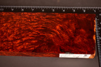 Stabilized Red Amboyna Burl 63 (3.65 x 1.2 x 11.5)