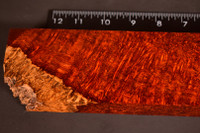 BEST Stabilized Red Amboyna Burl 65 (2.65 x 1.1 x 12.2)