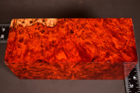 Stabilized Red Amboyna Burl 68 (3 x 2.5 x 6.4)