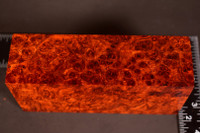 Stabilized Red Amboyna Burl 69 (1.7 x 2.55 x 5.5)