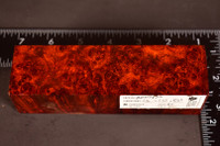 Stabilized Red Amboyna Burl 72 (1.6 x 1.55 x 5.65)