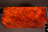 Stabilized Red Amboyna Burl 79 (2.5 x 2.1 x 5.5)