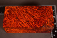 Stabilized Red Amboyna Burl 79 (2.5 x 2.1 x 5.5)