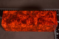 Stabilized Red Amboyna Burl 80 (2.1 - 2 x 1.6 x 5.65)