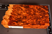 Stabilized Red Amboyna Burl 84 (3.75 x 1.9 x 7.25 - 6)