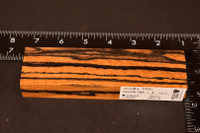 Stabilized Curly Black And White Ebony 24 (1.65 x 1 x 6.2)