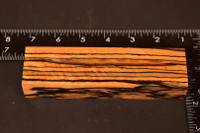 Stabilized Curly Black And White Ebony 27 (1.65 x 1 x 6)