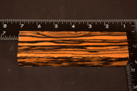 Stabilized Curly Black And White Ebony 32 (1.65 x 1 x 5.9)