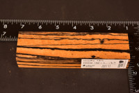 Stabilized Curly Black And White Ebony 33 (1.65 x 1 x 5.9)