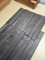 21 pieces African blackwood, 1.5 × 1.5 × 11.5 - 1.6 × 1.6 × 13 