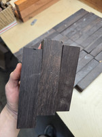 21 pieces African blackwood, 1.5 × 1.5 × 11.5 - 1.6 × 1.6 × 13 