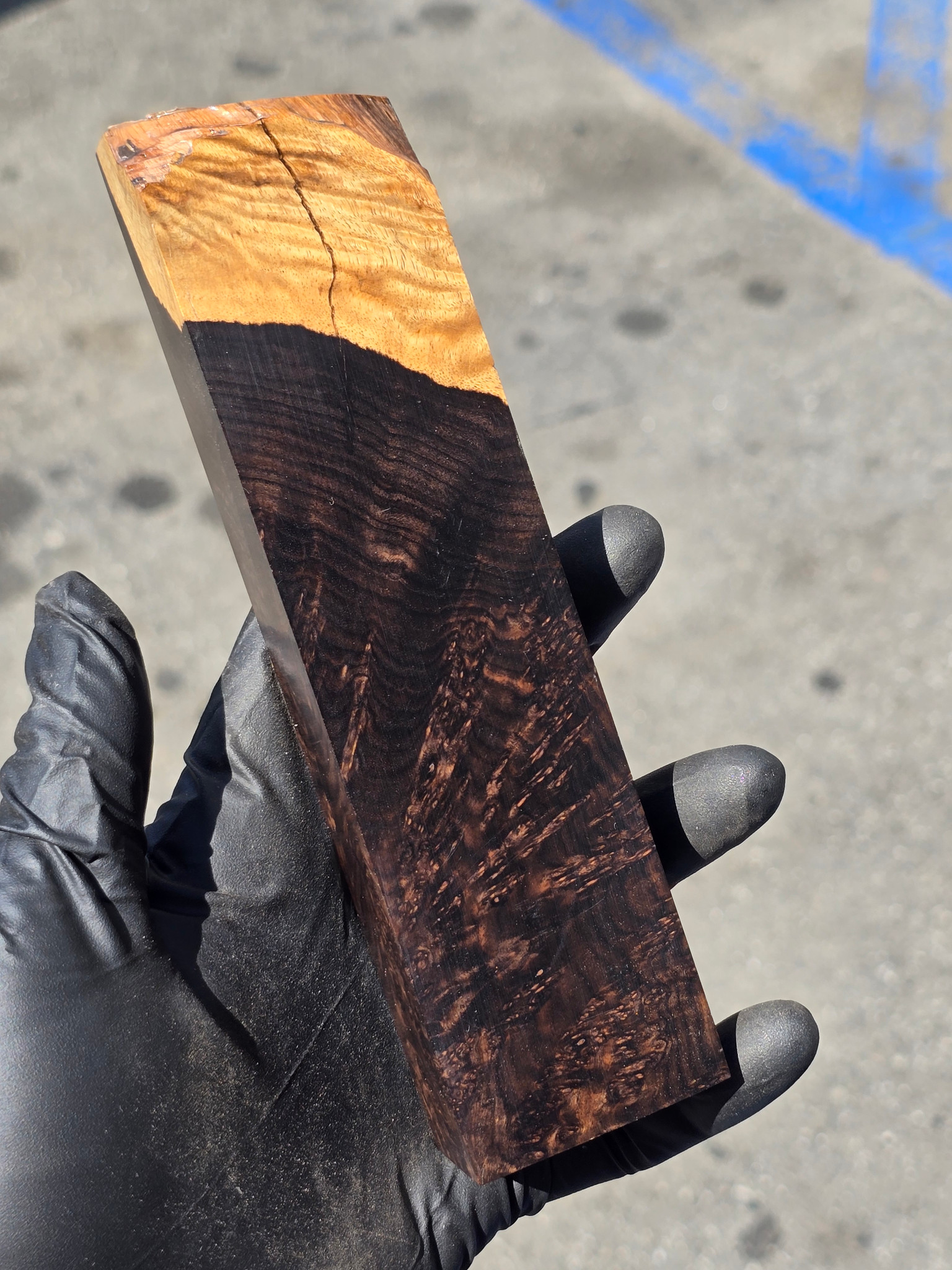 African Blackwood Burl 33 (1.8 x 1.15 x 7)