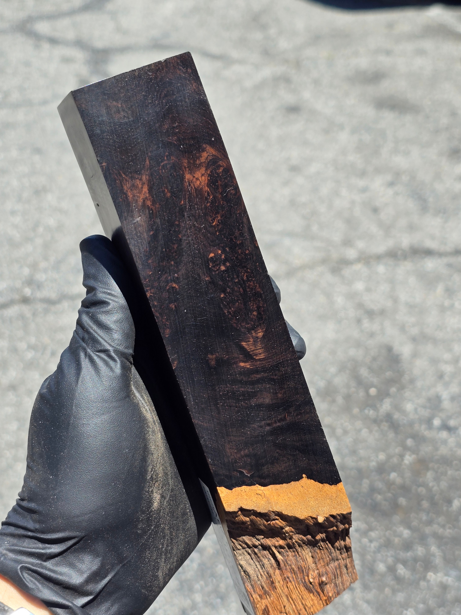 African Blackwood Burl 19 (1.8 x 1.85 x 6.5 - 8.8)