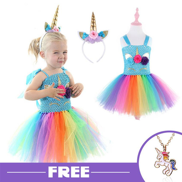 Toddler Rainbow Mermaid Dress - Autumn Dreams Store