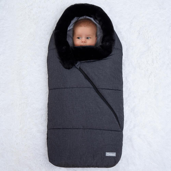 Winter Warm Baby Sleep Sack with Fur Collar – Children’s Stroller Cover