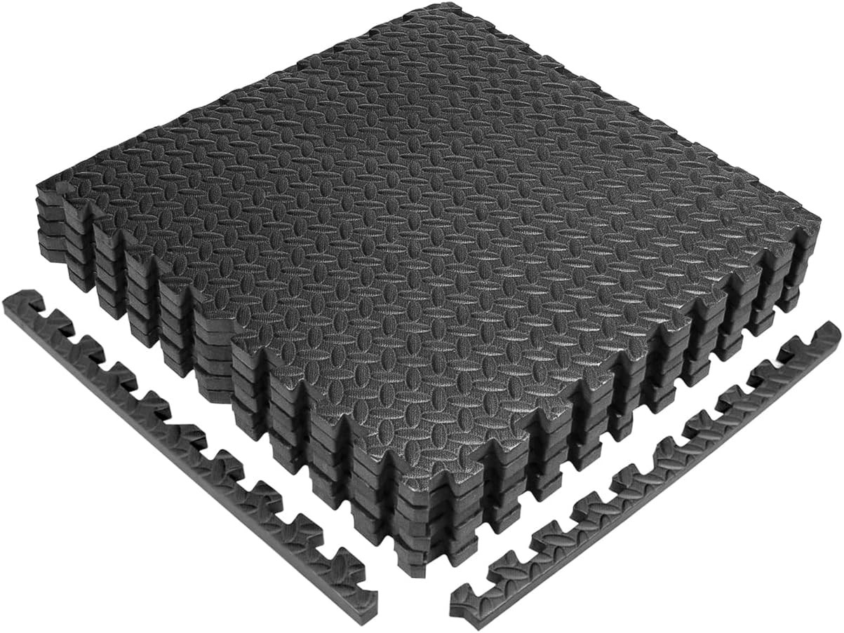 CAP Barbell Puzzle Exercise Mats 24 x 24 x 3/4-Inch