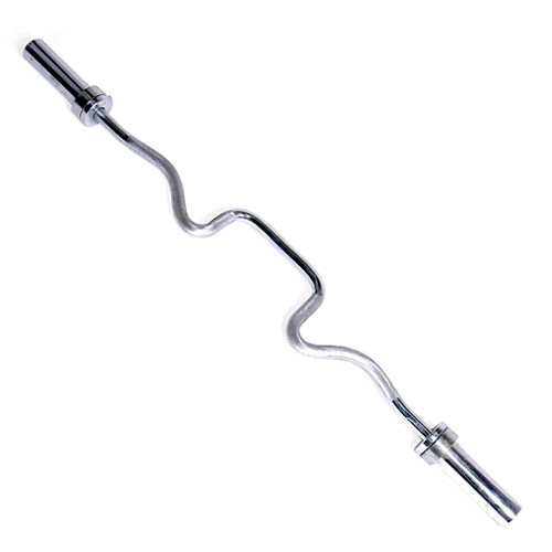 CAP Barbell Solid Super Curl Bar with Collars