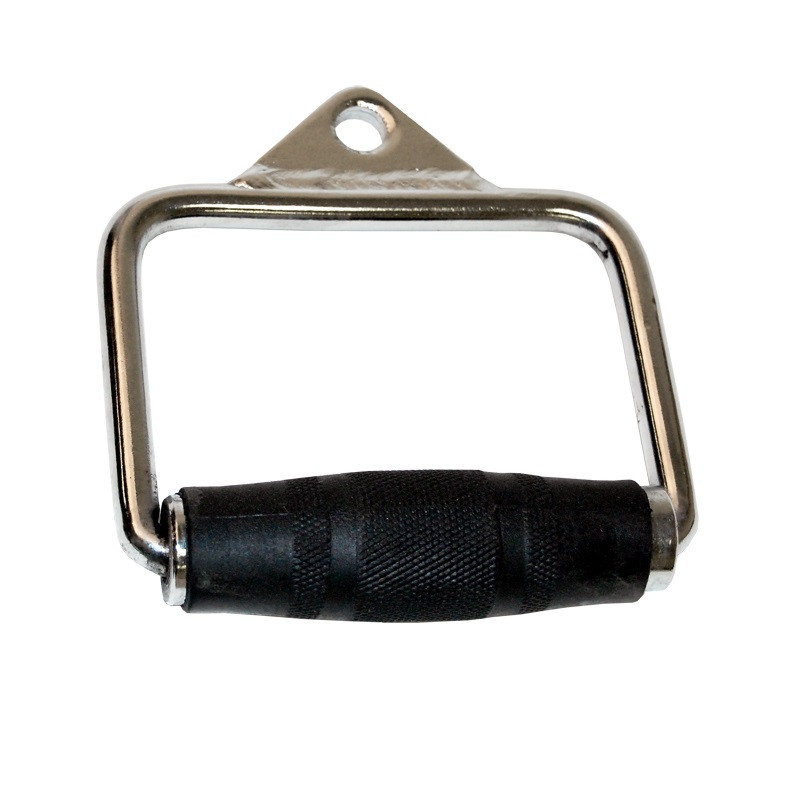 Single D-Handle with Rubber Handgrips - WF Athletic Supply