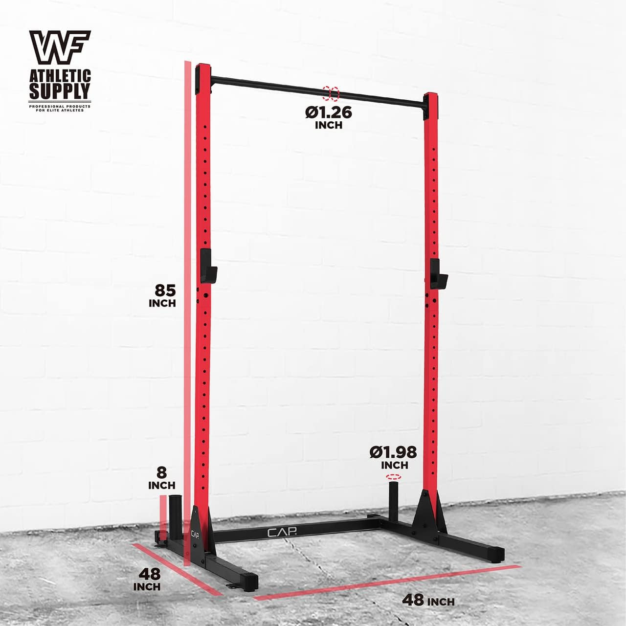 Squat Stand with J-Hooks Pull up bar, Multiple Options